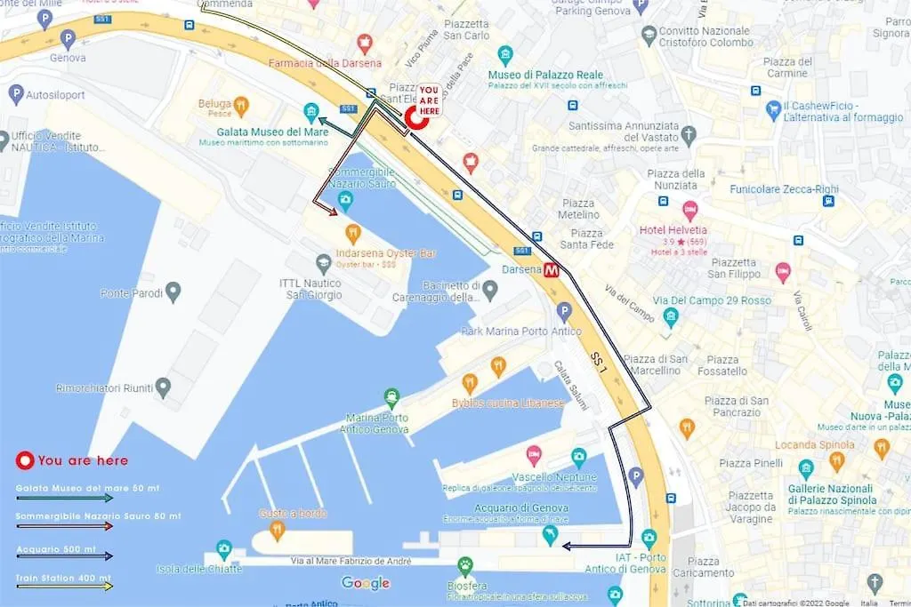 Apartment Ferienwohnung Diamante Nel Porto Genua Italien